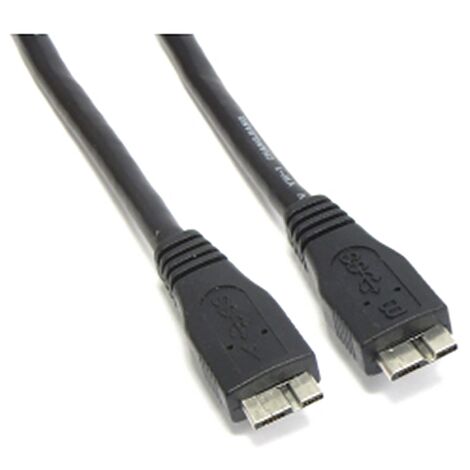 BeMatik - Cavo SuperSpeed USB 3.0 (Micro USB-M Tipo A/Tipo B MicroUSB-M)  50cm