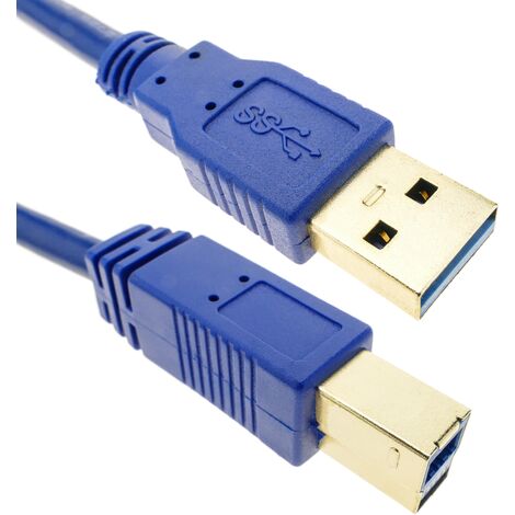 BeMatik - Super cable USB 3.0 A maschio a B maschio 50cm