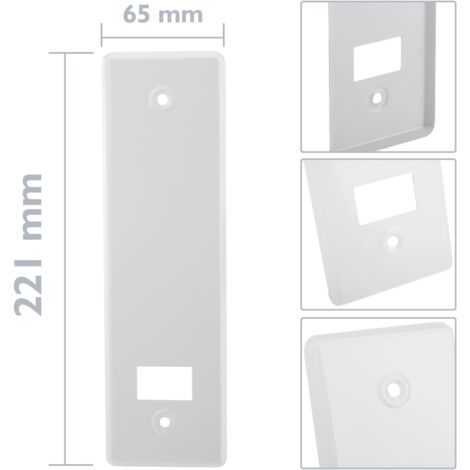 Placca Cieca Sames Per Avvolgitore Serie Erre, Dimensioni 57x200 Mm Interasse 165 Mm Anodizzato Argento - Foto 9