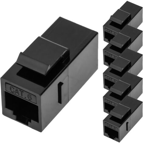 BeMatik - Accoppiatore Keystone RJ45 femmina-femmina Cat. 6 UTP