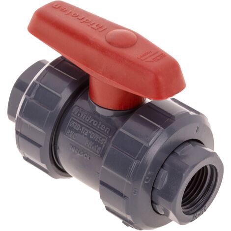 HAF® Valvola A Sfera In PVC Con Manico Blu Con 2 Manicotti Adesivi - Foto 2