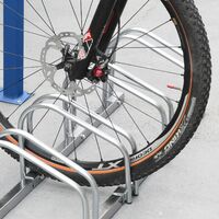 Parcheggio per 5 Biciclette Rastrelliera portabiciclette Supporto para Pavimento o Parete PrimeMatik 