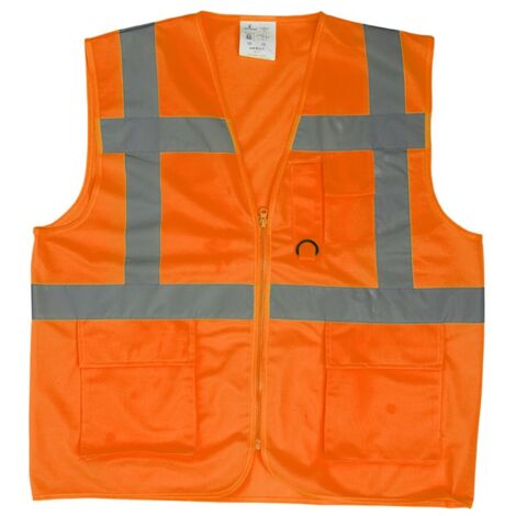 Gilet de sécurité multi-fonctions Coverguard Yard Zip central Orange XXL