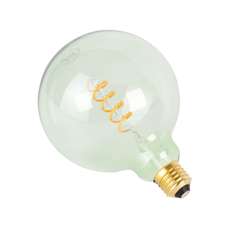 E27 dimmbare LED-Glühfaden-Spirallampe G125 grün 4W 180 lm 1800K
