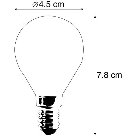 E14 LED bulb P45 matt 3.5W 360 lm 2700K