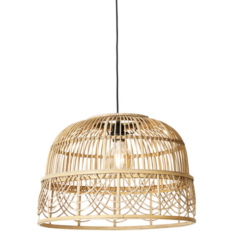 Qazqa Manila Rattan Stehlampe – Smart, Dimmbar, M Produktbild-Vorschau 4