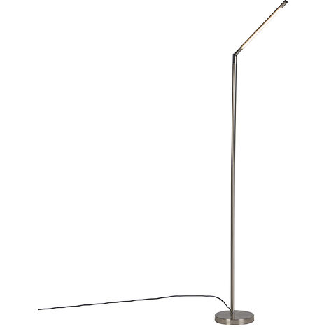 BRILLIANT Lampe Clarie Bogenstandleuchte 1,8m eisen/weiß 1x A60, E27, 60W,  geeignet für Normallampen (nicht enthalten) Mit Fußschalter