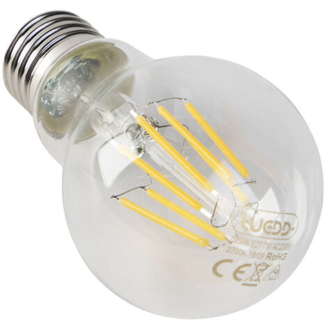 5er Set dimmbare E27 LED Lampen Klarglas 7W 806 lm 2700K