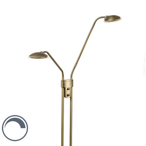 Lampe 60W, Mit Fußschalter Normallampen 1x (nicht 39cm E27, BRILLIANT für schwarz A60, Jesper Standleuchte enthalten) geeignet Gitter