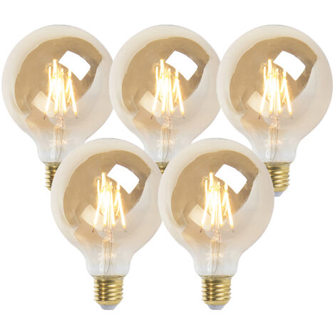 5er Set E27 LED Leuchtmittel Filament-Birne warmweiß 150lm Glühbirne Ersatz Lamp 