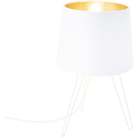 Moderne Tischlampe weiß - Lofty