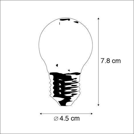 3er Set E27 dimmbare LED Kugellampen P45 Kugellampe 5W 470lm