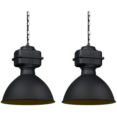 korund, enthalten) Kiki 2x Lampe, Pendelleuchte E27, schwarz A60, 2flg Metall, (nicht 52W,Normallampen BRILLIANT