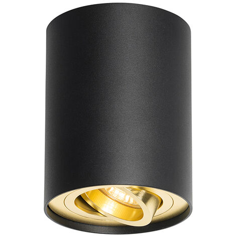 BRILLIANT Lampe Flaka Spotrohr / 4x schwarz enthalten) Arme für 6W, 4flg schwenkbar geeignet G9, QT14, Köpfe Stiftsockellampen matt (nicht drehbar