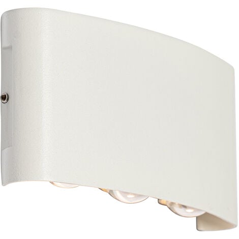 Außenwandleuchte weiß inkl. LED 6-flammig - Silly IP54