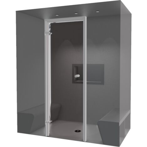 Hamam-Kabinenbausatz zum Befliesen 180 x 100 mit Dampfgenerator 2