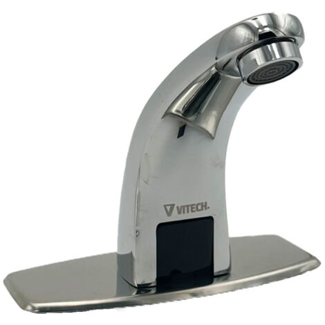 Wasserhahn, Edelstahl, mit automatischem Infrarotauslöser  2