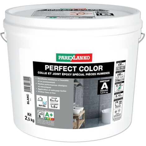 Colle et joint à carrelage EPOXY Perfect Color Parexlanko pour pièce humide - Gris perle - 5 KG 2 (1/2)