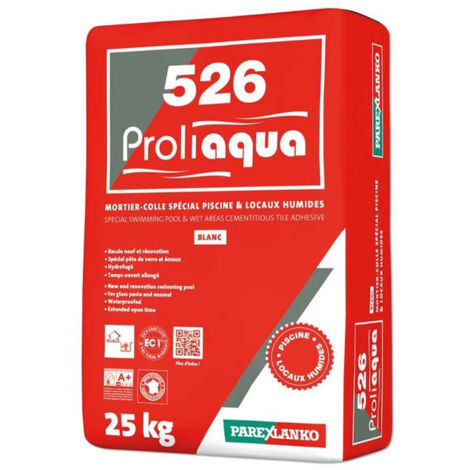 Proliaqua Weißer ParexLanko L526BL25 Hammam-Pool-Klebemörtel, 25 kg 2 (1/4)