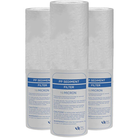 10 Mikron Antisediment Ersatzkit aus Polypropylen (3 Stücke) für 9-3 / 4 - 10 Zoll Filterhalter  2