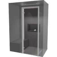 Hamam-Kabinenbausatz zum Befliesen 150 x 90 mit Dampfgenerator 2