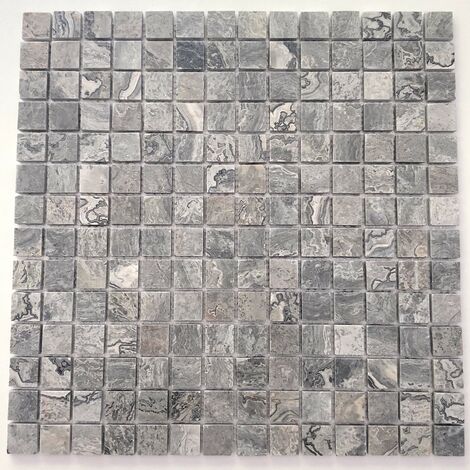 Mosaico de piedra suelo de mármol o azulejos de pared Nizza Gris