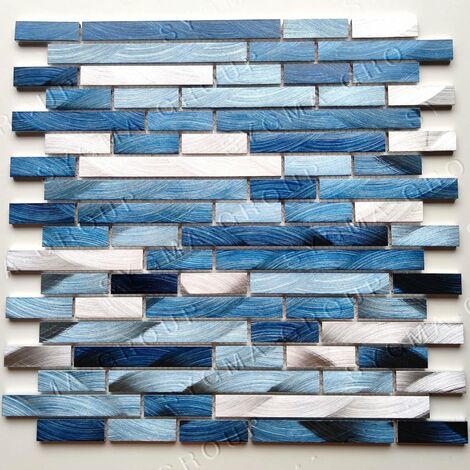 Azulejos de aluminio para cocina y baño modelo WADIGA BLEU