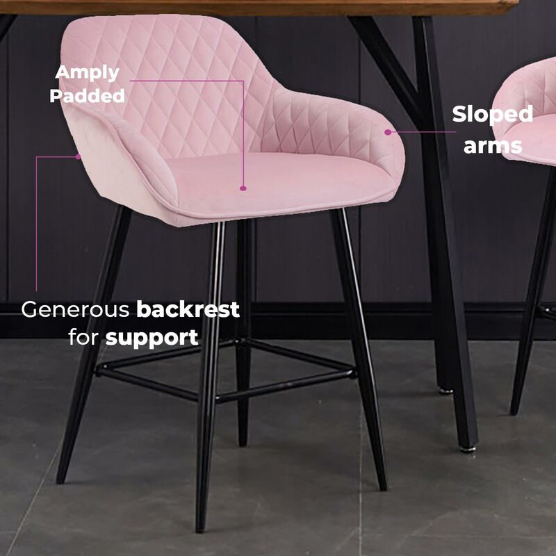 Dusky pink best sale bar stools