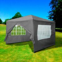 Neo 3X3M Grey Event Gazebo Canopy Marquee Tent