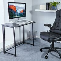 Neo Black Foldable Compact Computer Wooden Desk