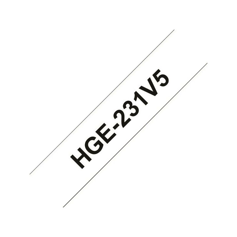 Brother Lbl Tp 12 Blk on Wh HGE231V5 - BA68461