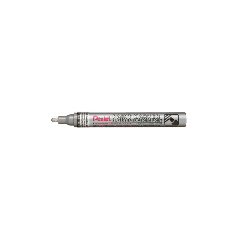 Pentel Paint Marker Med Silver Pk12 PE01822