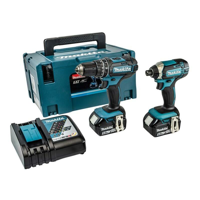 DLX2131TJ Twin Pack 18V 2 x 5.0Ah Li-ion - MAKDLX2131TJ
