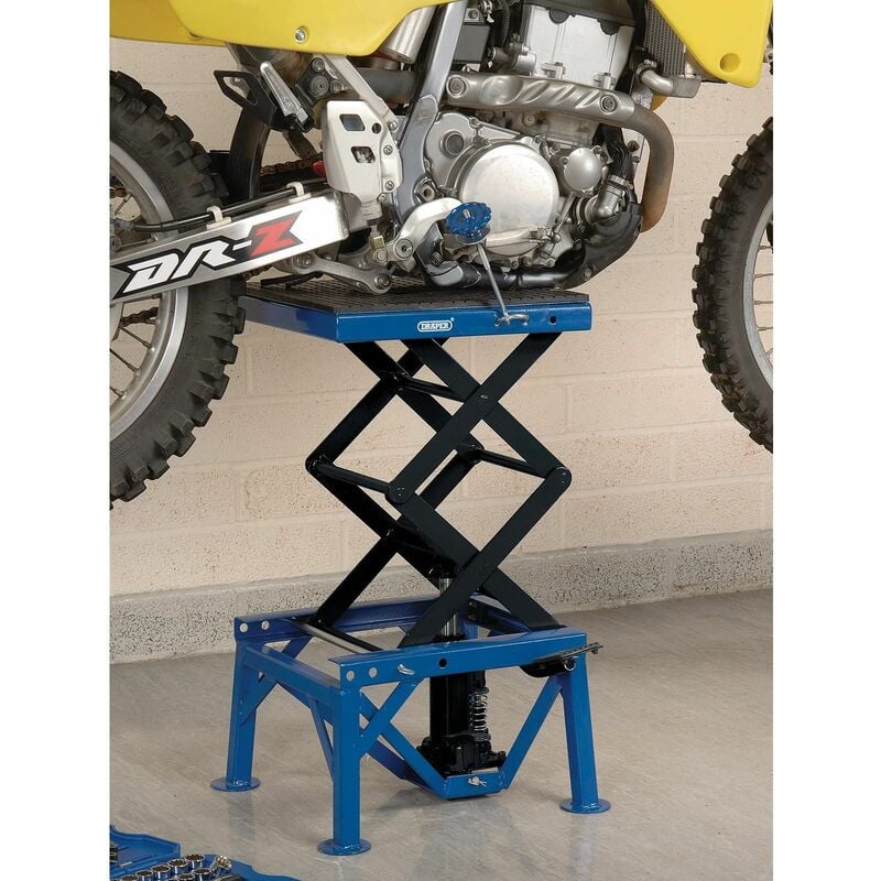 04991 | Draper Motorcycle Scissor Stand With Pad 450kg