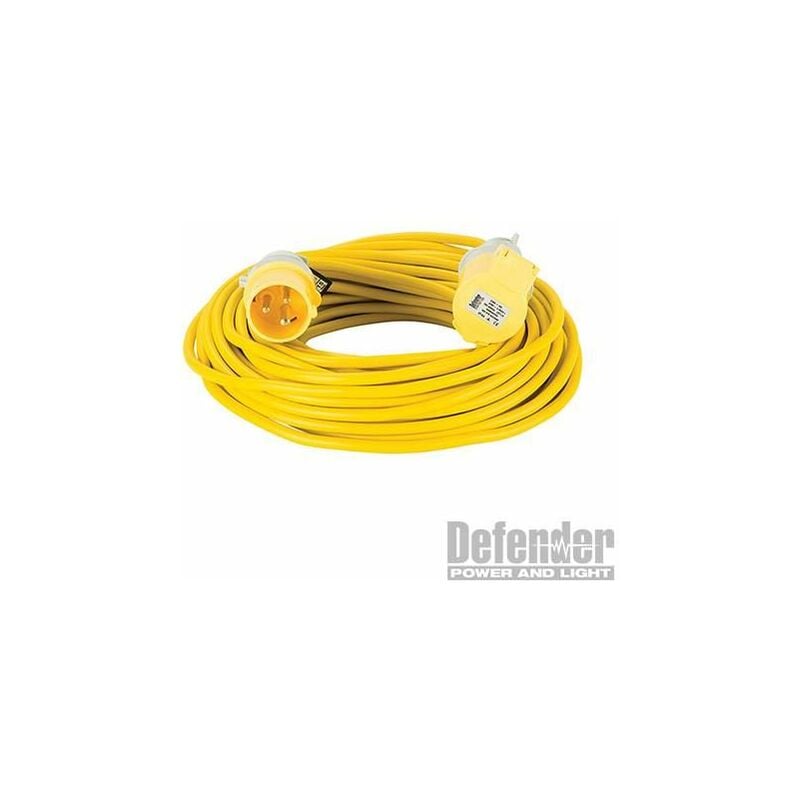 Extension Lead Yellow 1.5mm2 16A 25m 110V E85230