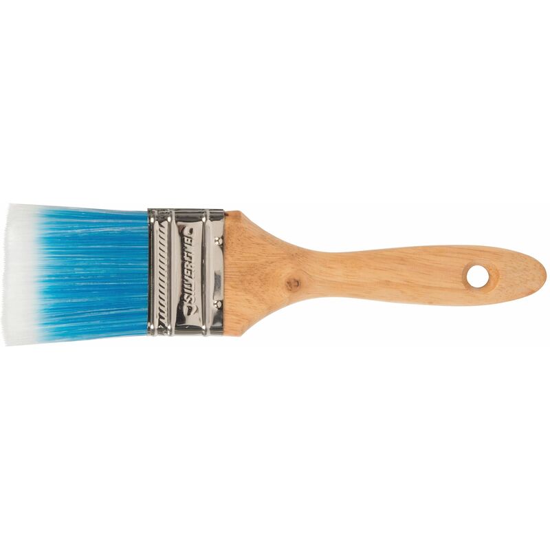 Silverline Plastic Disposable Paint Brush Blue Handle 100mm