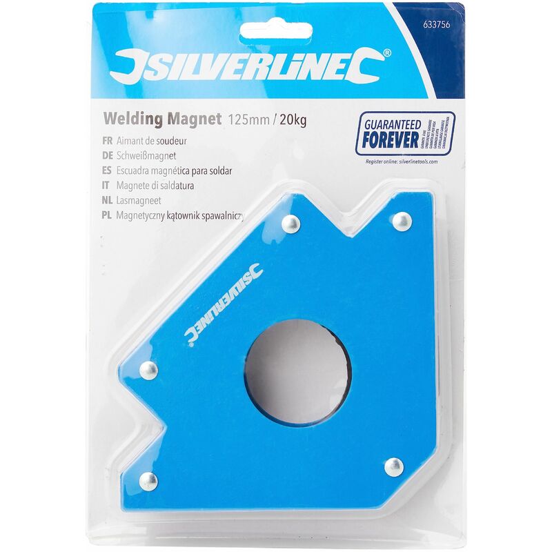 Silverline Schweißmagnet 633756 – 125 Mm, Hält Werkstücke Bei 45°, 90° & 135°