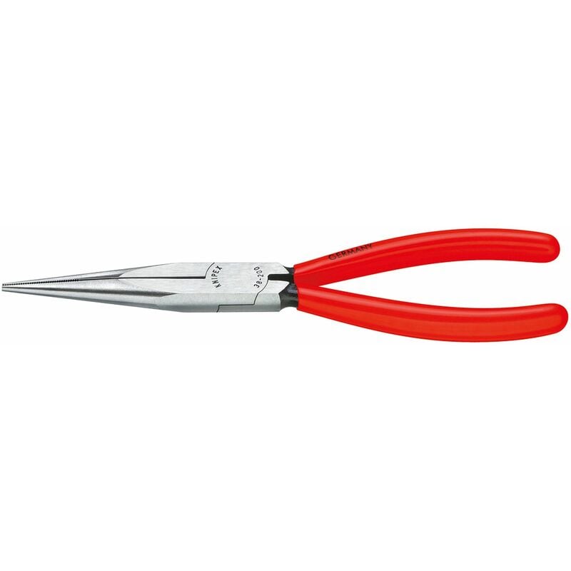 Knipex 8 Snipe Nose Side Cutting Pliers (Stork Beak Pliers) - Plastic Grip