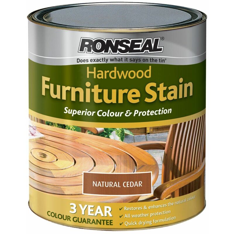 Ultimate Protection Hardwood Garden Furniture Stain Natural Cedar 750ml RSLHWFSNC750