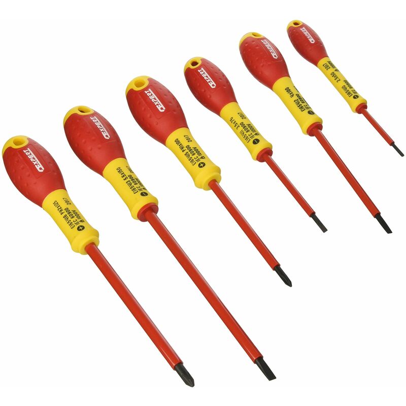 Screwdriver Set 6 Piece Insulated Sl Ph Brie160910b