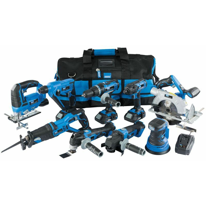 Draper Storm Force&174  20V  9 Machine Cordless Kit (14 Piece) (17763)