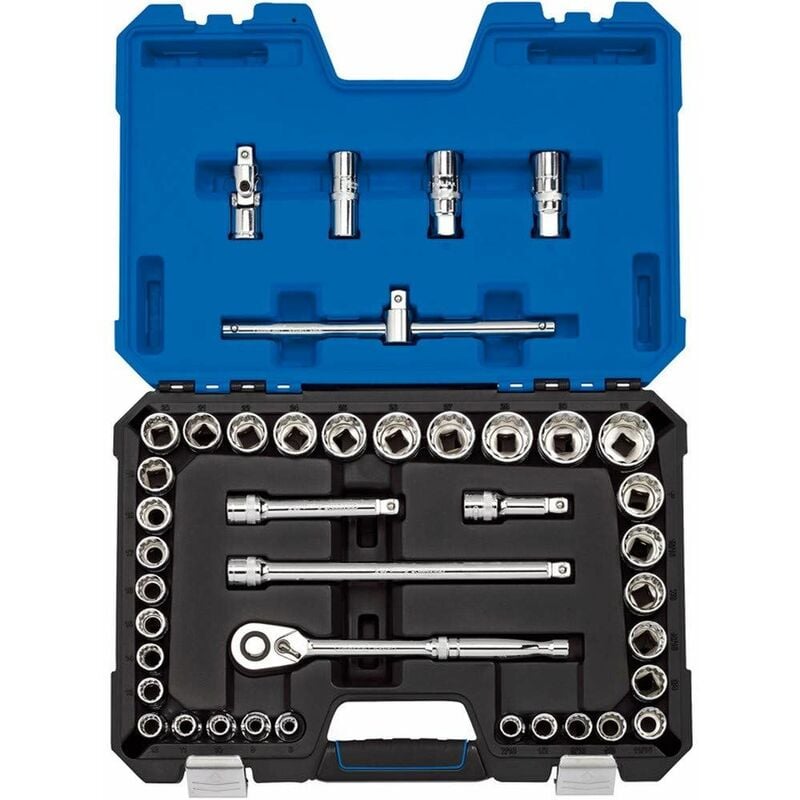 Draper 1/2" Sq. Dr. MM/AF Combined Socket Set (41 Piece) (16467)
