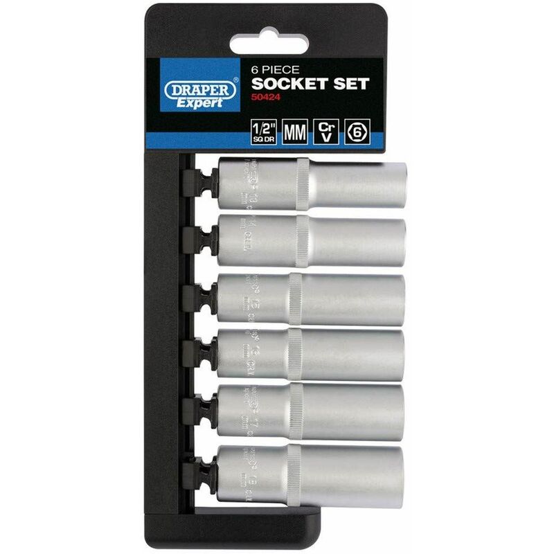 Metric Hex. Socket Bit Set, 1/2 Sq. Dr., 55mm (9 Piece) (16307)