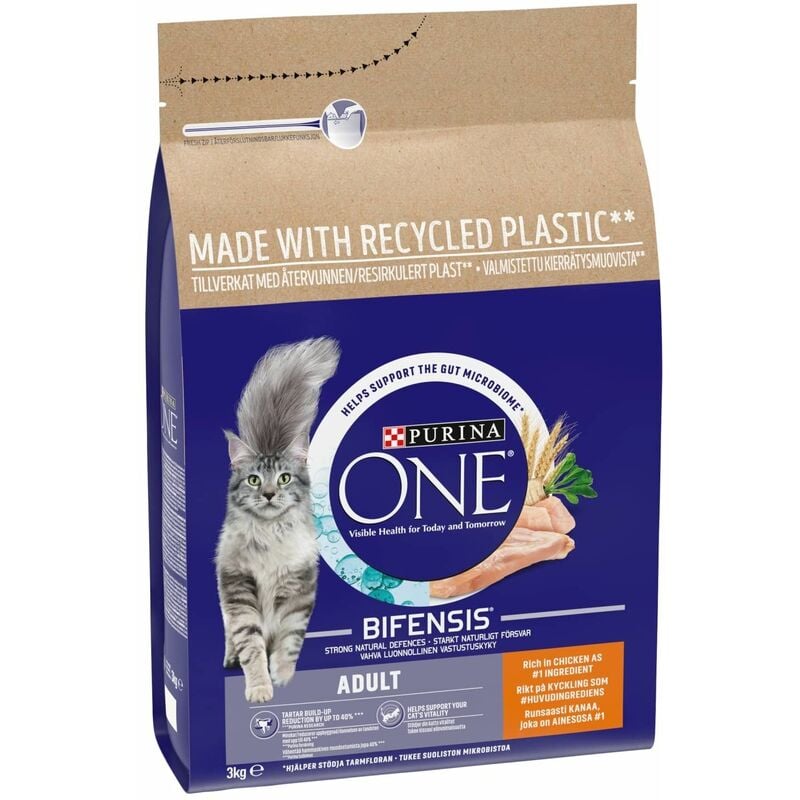Purina One Adult Cat Chicken & Whole Grain 3kg - 11168