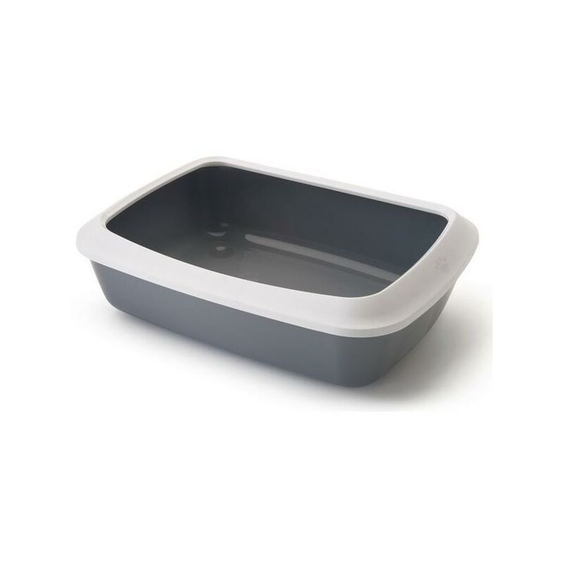 Savic Iriz 50 Litter Tray + Rim White/Cold Grey PK6 - 37667