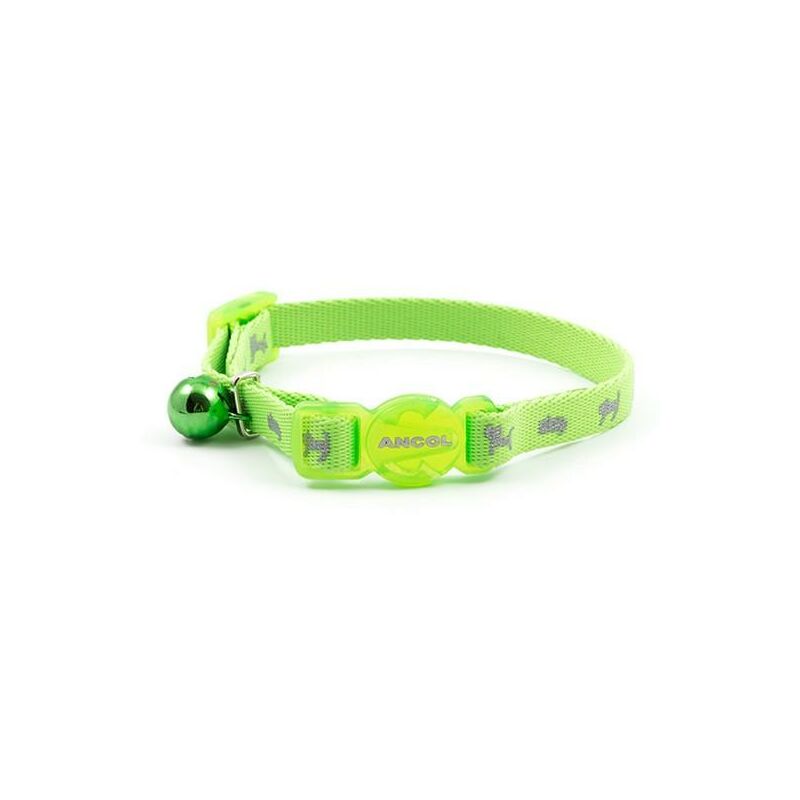 Ancol Safety Kitten Collar Hi-Vis Green PK3 - 394010