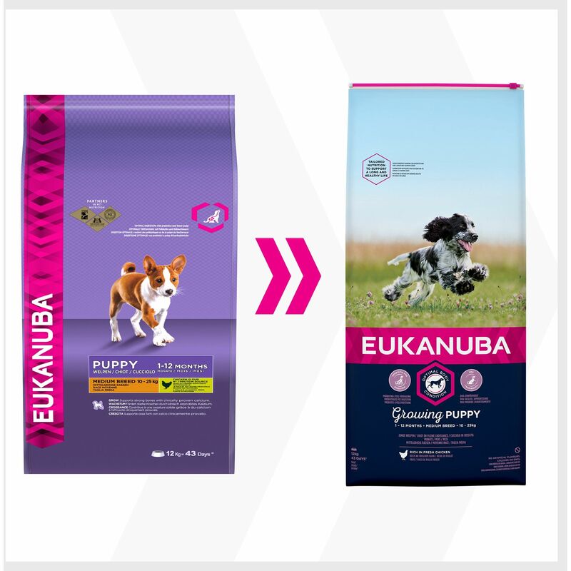 Eukanuba puppy medium clearance breed