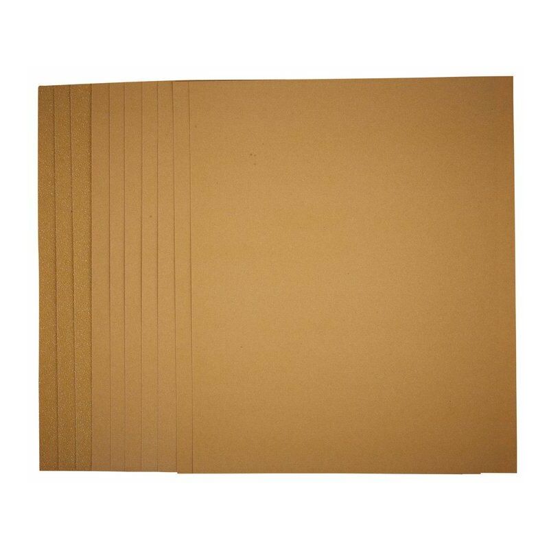 General Purpose Sanding Sheets, 230 x 280mm, Assorted Grit (Pack of 10) (37781)
