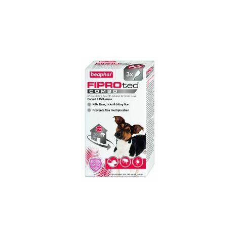 Beaphar FIPROtec COMBO Spot On for Small Dogs - 3tmnt - 496656