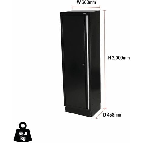 BUNKER&174 Modular Tall Floor Cabinet, 1 Door, 600mm (33165)